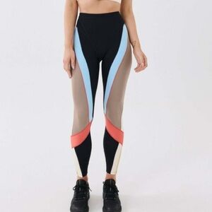 P.E Nation Electrify Colorblock Womens Leggings Size Small Athleisure Activewear